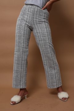 conjunto de blazer + calça cinza classico - loja online