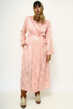 Imagem do Robe rosa vintage longo ombreira