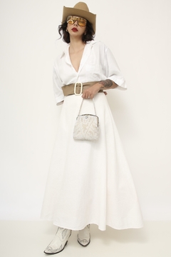 Camisa branca Rami com viscose vintage - loja online