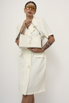 Vestido culote vintage off white 80´s - loja online