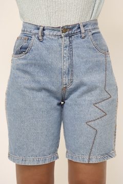 Bermuda jeans recorte western vintage - loja online