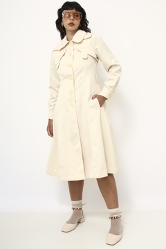 Imagem do Trench coat off white acinturado vintage