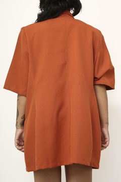 Imagem do Blazer vestido laranja ombreira