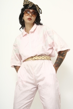 Conjunto rosa jaqueta + calça vintage - loja online