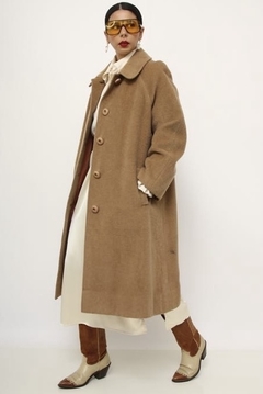 Maxi casaco camelo - comprar online