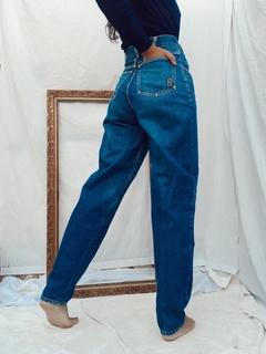 Calça jeans azul Mom cintura alta  vintage original 90's