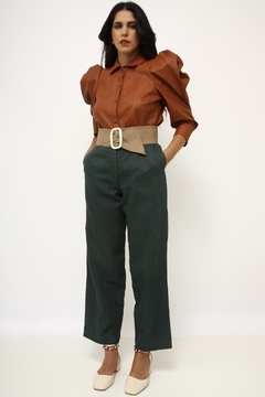 Imagem do Calça cintura alta verde vintage