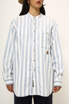 Camisa listras vintage algodão na internet