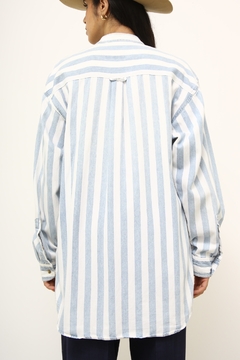 Camisa listras vintage algodão - comprar online