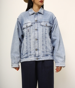 Jaqueta jeans forro estampada na internet