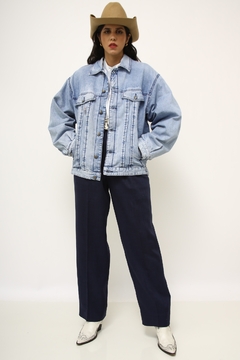 Jaqueta jeans forro estampada - loja online