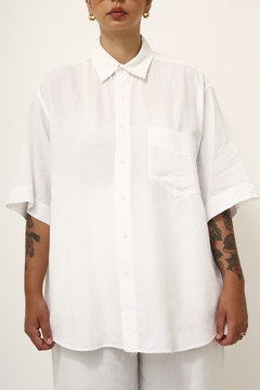 Camisa branca Rami com viscose vintage - loja online