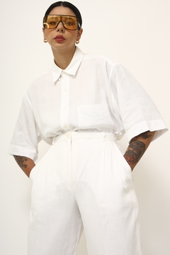 Camisa branca Rami com viscose vintage