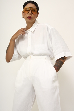 Camisa branca Rami com viscose vintage - comprar online
