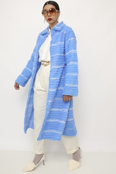 Robe azul vintage FRU FRU - comprar online