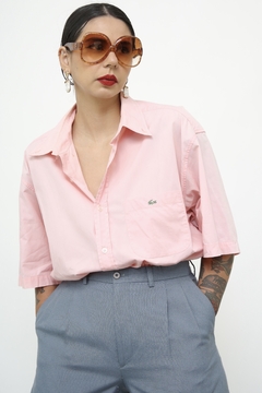 Camisa lacoste rosa classica na internet