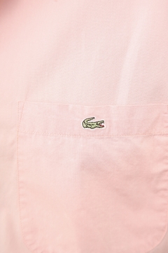 Camisa lacoste rosa classica