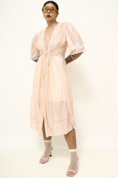 Robe rosa renda ROSA vintage Pehoar - comprar online