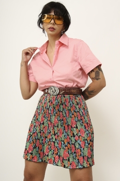 Camisa rosa vintage classica - loja online