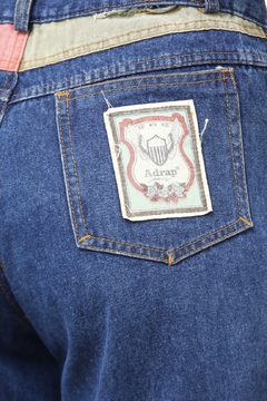 Calça jeans recorte color vintage - Capichó Brechó