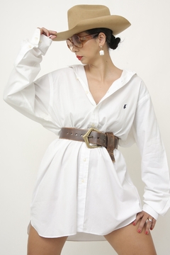 Maxi camisa branca POLO BY RALP LAUREN