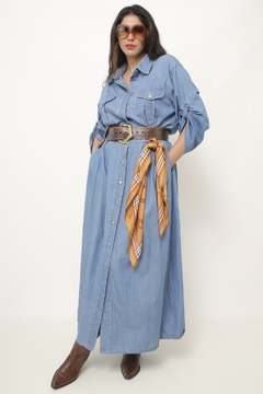 Vestido jeans midi western