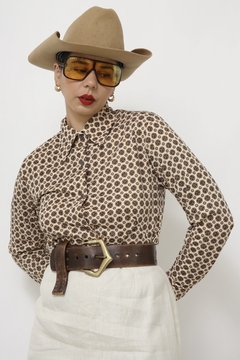 Camisa estampada 70´s vintage - loja online