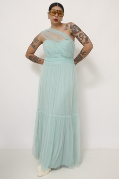 Vestido verde Tifanny tule festa - comprar online