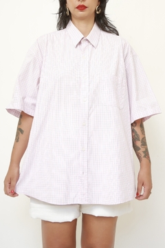 Camisa xadrez rosa classica