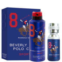 Kit Beverly Hills Polo Club Sport 8 EDT - 50ml + Deo 175ml