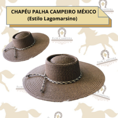 Chapéu Palha Campeiro Regional México - Chocolate - comprar online