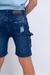 Bermuda jeans CARGO oscura c/rotura