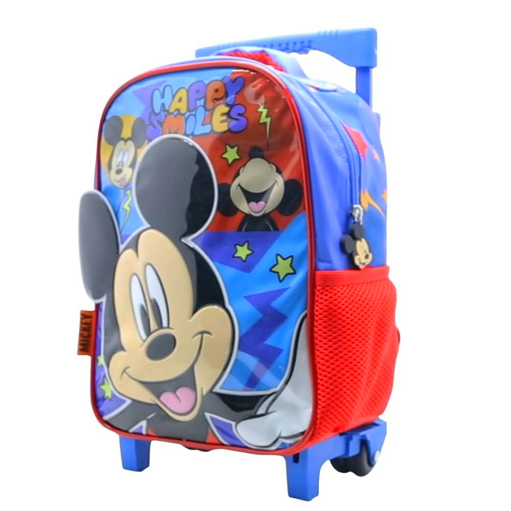 Mochila Mickey Mouse C/Carro 12" - ABG Mayorista