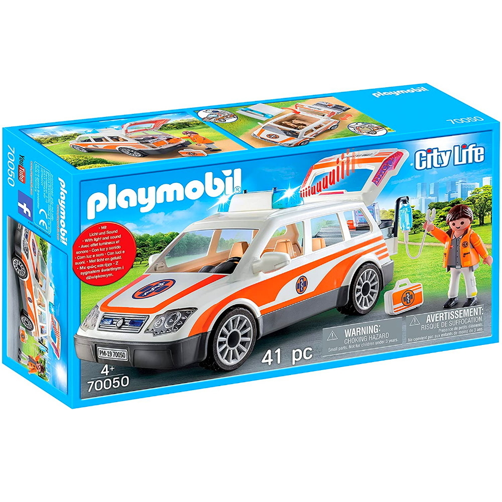 Playmobil clinica con vehiculo de emergencia hotsell