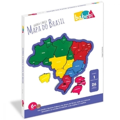 Quebra Cabeça Educativo Mapa Brasil Regiões Estados Capitais - Babebi - Balloon Brinquedos Diferentes