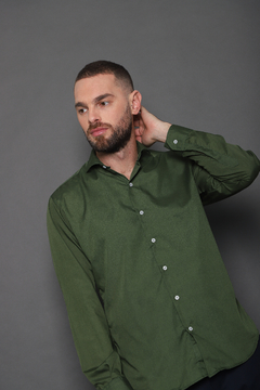 Camisa slim fit lisa - New Astor | Indumentaria masculina