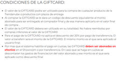 GIFT CARD 50K - comprar online