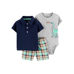 Carter's Set 3 piezas Body, Chomba y Short "Dinosaurio" - comprar online