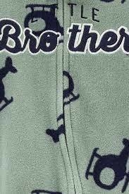 Carter's Osito-Pijama Micropolar Cierre Little Brother - comprar online