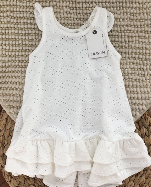 Vestidos blancos de broderie hotsell