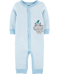 Carter's Osito-Pijama con broches "Hipopotamo"
