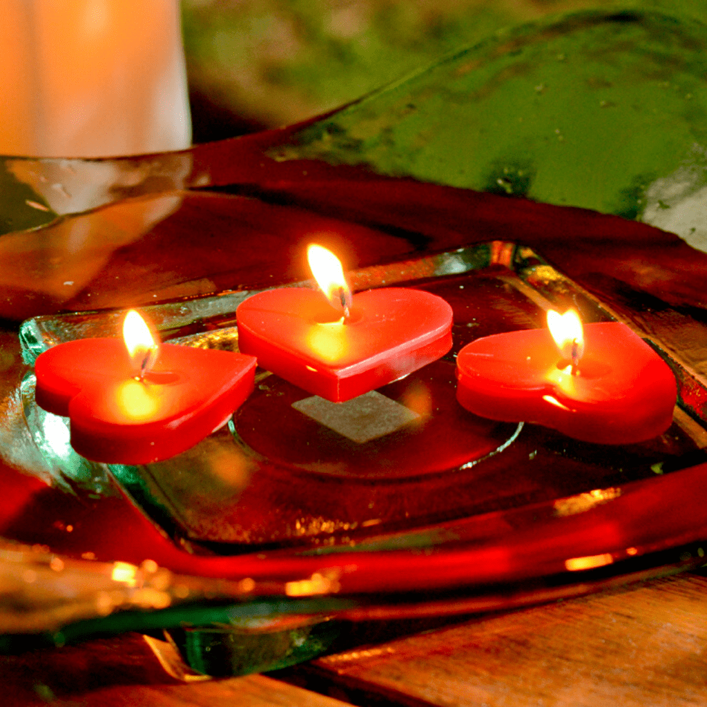 12 velas flotantes en forma de corazón para el día de San Valentín velas  flotantes rojas estéticas para centros de mesa velas románticas y lindas –  Yaxa Costa Rica
