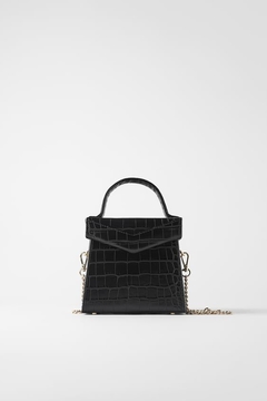 Zara animal embossed crossbody box bag