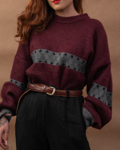 Blusão vintage tricot - comprar online
