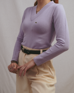 Suéter Lacoste lilás