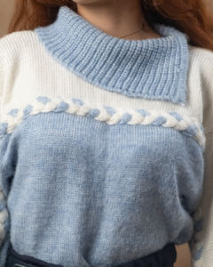 Blusa de lã blue na internet