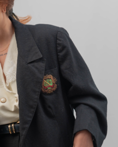 Blazer alongado vintage na internet