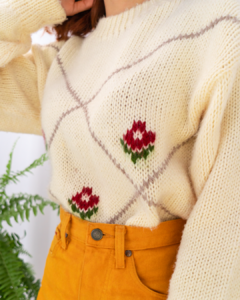 Blusão Tricot flower na internet
