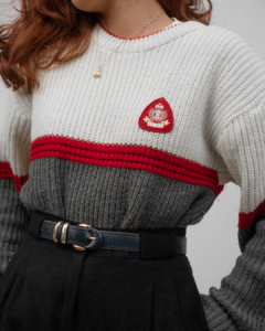 Suéter vintage de tricô - Cherry