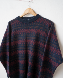 Suéter de Lã - Cherry vintage 